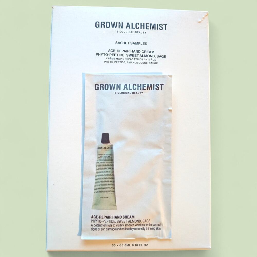 50x Grown Alchemist Age-Repair Hand Cream Phyto-Peptide Sachet Samples 3ml Each - Picture 2 of 3